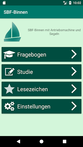 Android application SBF-Binnen 2021 screenshort