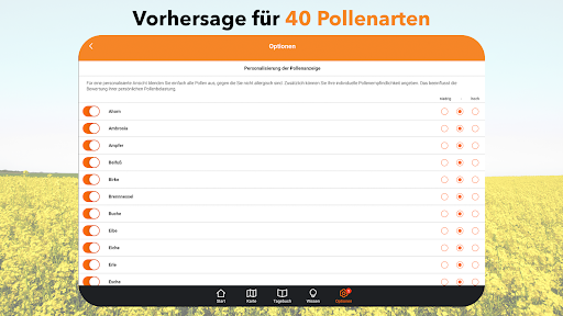 ratiopharm Pollen-Radar