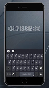 Classic Grey Business Keyboard Theme 1.0 APK screenshots 1