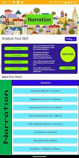 direct and indirect speech app Screen 2