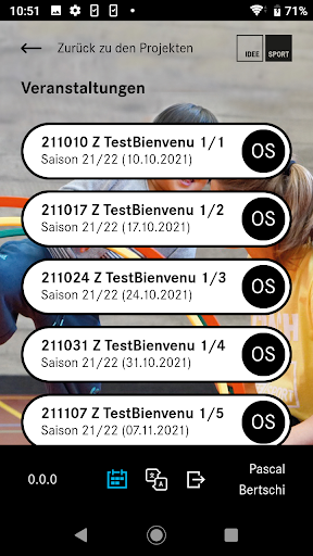 IdéeSport Bienvenu Screen 2