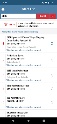 Domino's Pizza USA screenshot