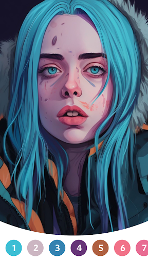 Billie Eilish Paint by Number Screen 2