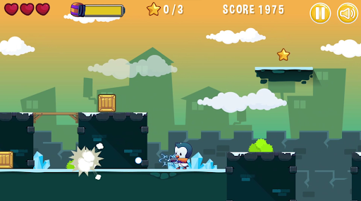 Penguin Gun Adventure 3D Game Screen 2