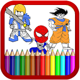 Super Hero Coloring Book for Kids and Adults icon