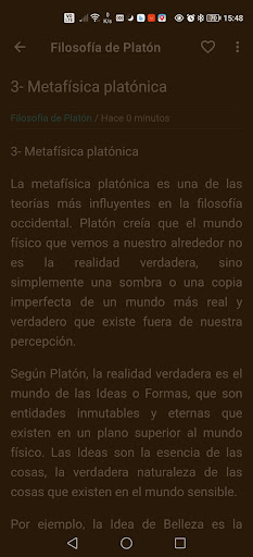 Filosofía de Platón Screen 2