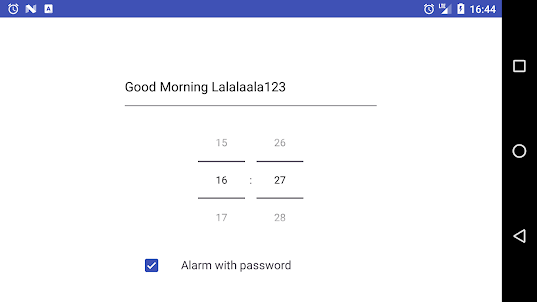 Alarm Clock With Password