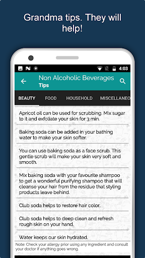 Screenshot of Mocktails, Smoothies, Juices