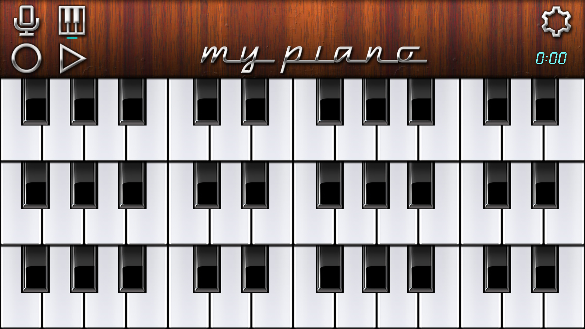Android application My Piano - Record & Play screenshort