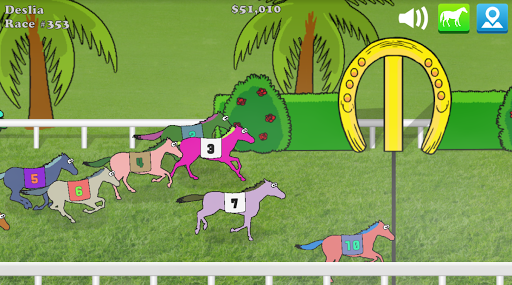 Android application Hooves of Fire - Horse Racing screenshort