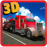 Car Transporter Trailer 3d Sim icon
