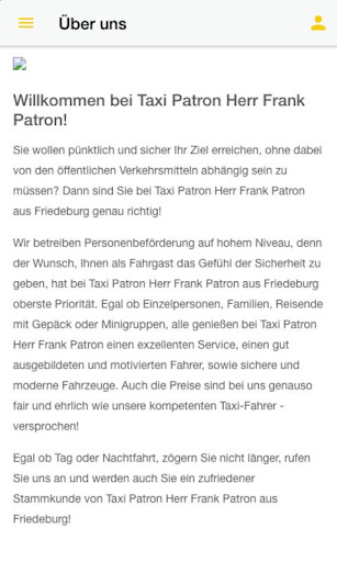 Taxi Patron Screen 2