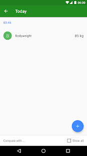 Progression Body & Weight Log Screenshot