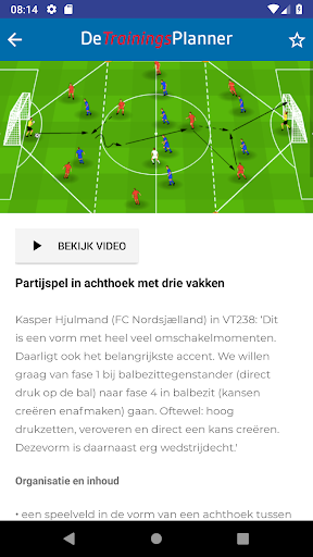 TrainingsPlanner Screen 2
