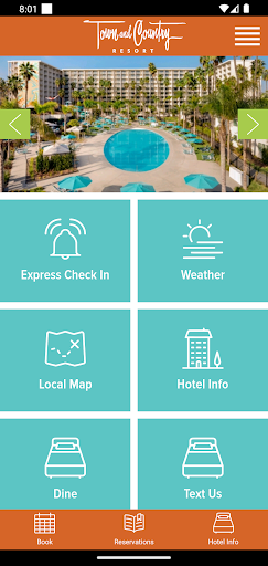 Android application Town and Country Resort screenshort