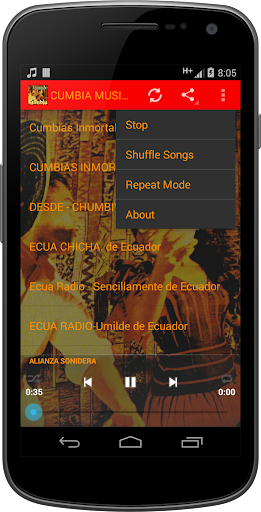 CUMBIA MUSIC Radio Screen 2