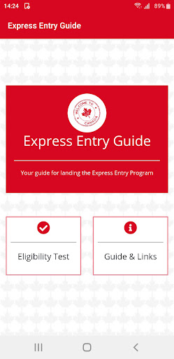 Android application Express Entry Guide screenshort