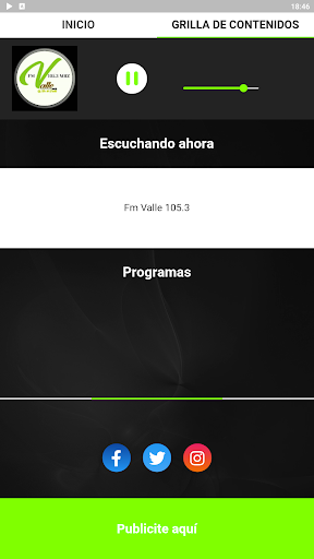 Fm Valle 105.3mhz Screen 3