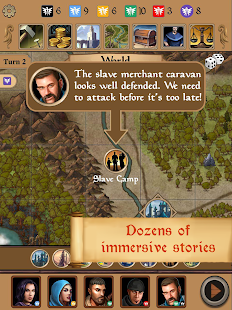 Silmaris - strategic boardgame and text adventures Screenshot