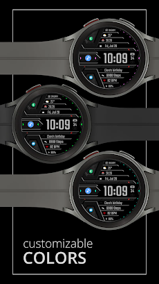DADAM62 Digital Watch Faceのおすすめ画像5