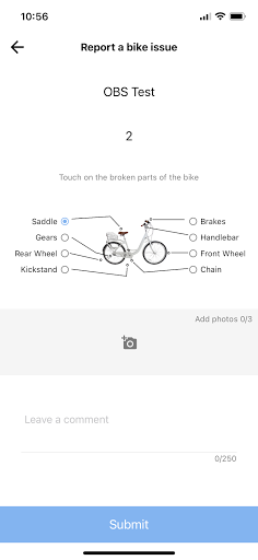 On Bike Maintenance Screen 3