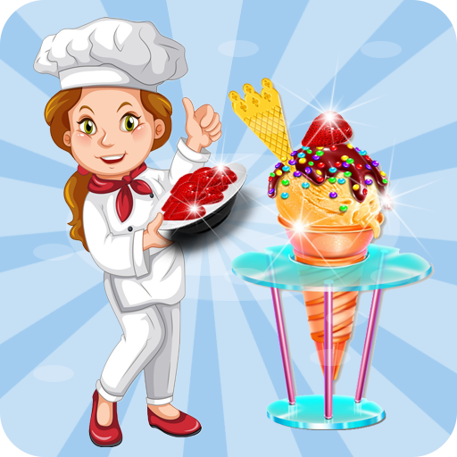 Girls cooking ice cream games logo