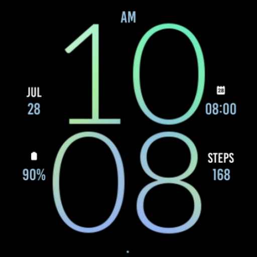 Blue Sky Light Watch Face