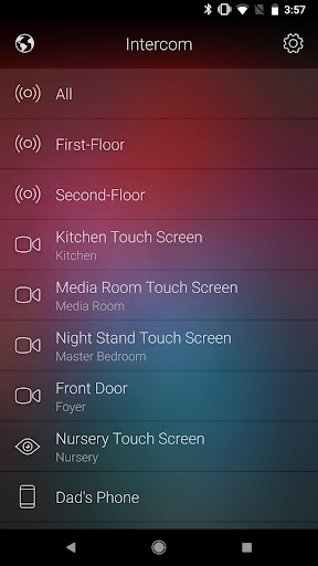 Android application Intercom Anywhere screenshort