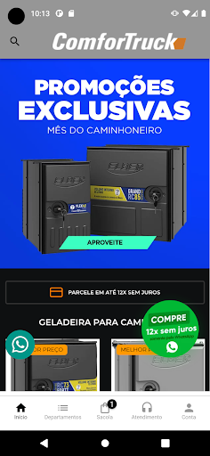 Android application Comfortruck screenshort
