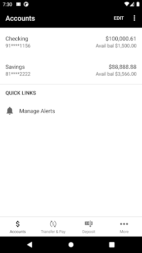 Vanderbilt Credit Union Screen 3