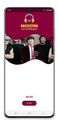 Android application AC/DC Lyrics & Wallpapers screenshort