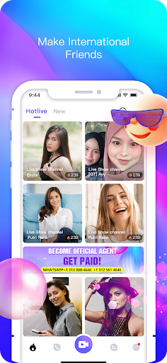 Android application ACE LIVE - Go live Video Chat screenshort