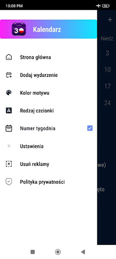 Kalendarz Polski ze Świętami Screenshot