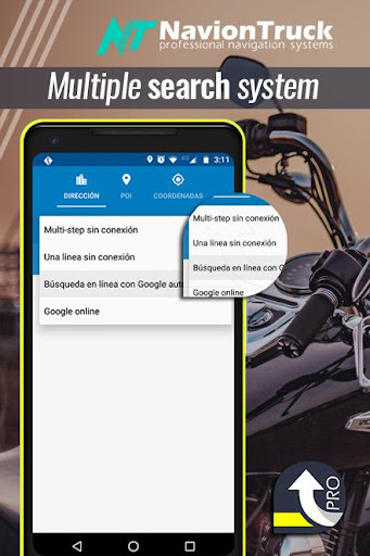 Android application Motorbike GPS Navigation screenshort