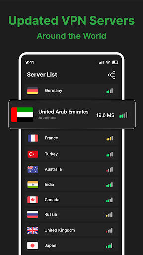 UAE VPN : Middle East VPN Screenshot 4 - AppWisp.com