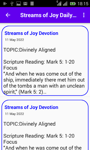 Streams Of Joy Daily Devotion