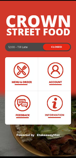 Android application Crown Street Food screenshort