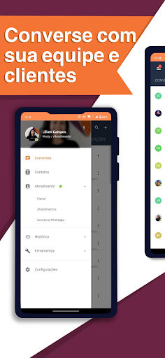 Android application Chat Nvoip screenshort
