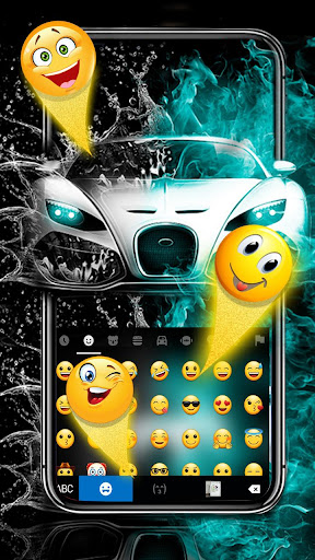 Water Splash Car 3D Theme Screen 3