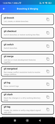 Git Commands Screen 2