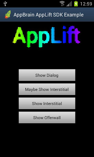 AppBrain SDK demo Screenshot 1 - AppWisp.com