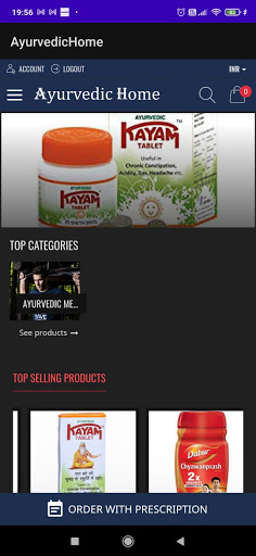 Android application Ayurvedic Home screenshort