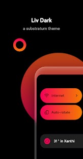 Liv Dark - Substratum Theme Capture d'écran