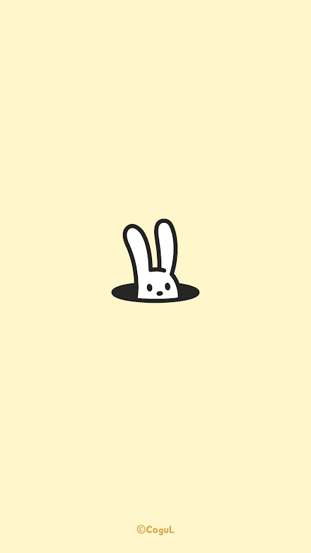 카카오톡 테마 - 까꿍토끼_옐로 (카톡테마) Screen 1