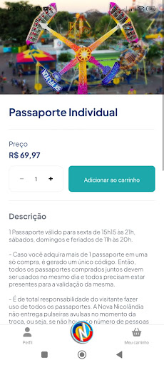 Android application Nicolândia screenshort
