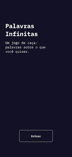 Android application Palavras Infinitas screenshort