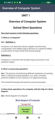 Computer Science For Grade XI