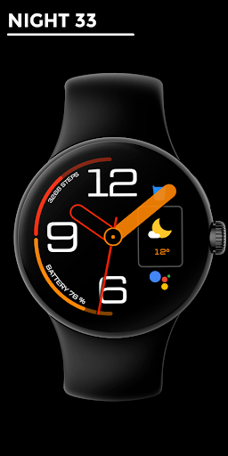 Android application night 33 - watch face screenshort