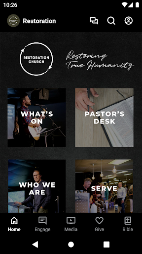 Android application Restoration Church AU screenshort