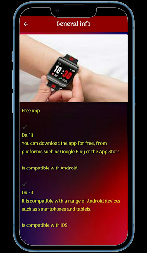 da fit smart watch guide